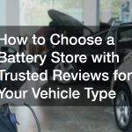 How to Choose a Battery Store with Trusted Reviews for Your Vehicle Type
